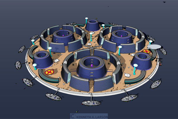 Atlantis Two from Above