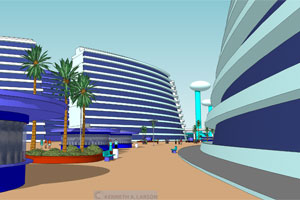 Walking through the Plaza